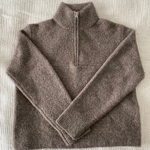 Jenni Kayne Merino Boucle Half Zip 